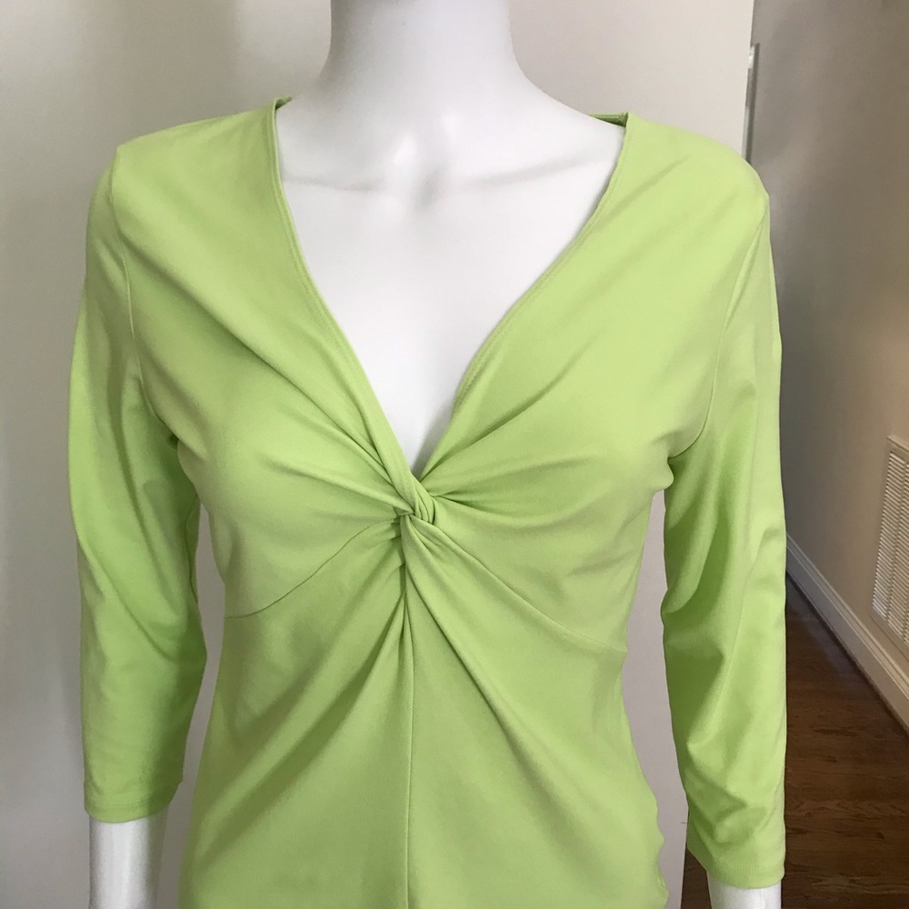 Lime green top